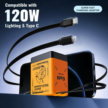 Portable 120W GaN Fast Charger